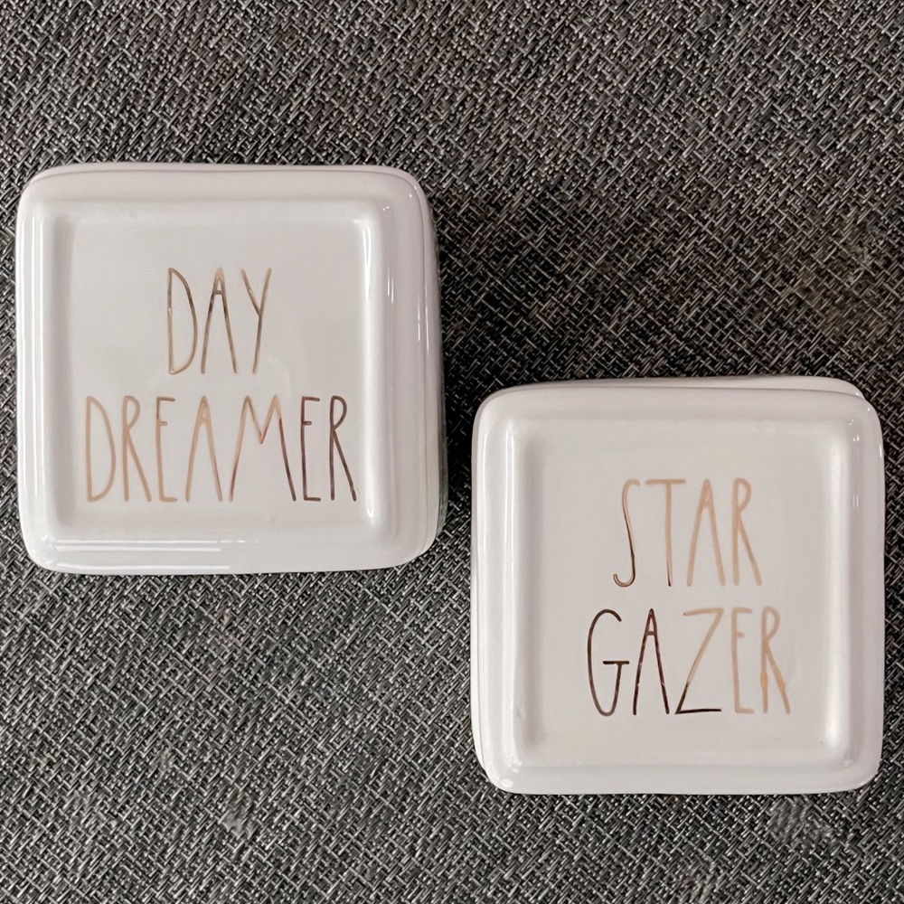 Rae Dunn Star Gazer & Day Dreamer Jewelry Box Set